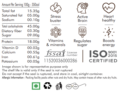 NutJee Choco N Nut - Real Cocoa Dark Chocolate