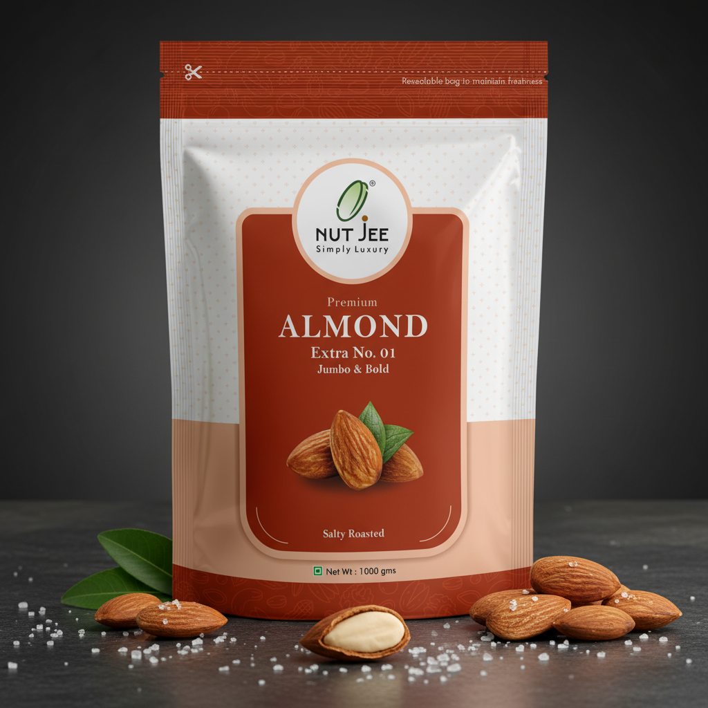 NutJee Almonds - Salty Roasted - Extra No. 1